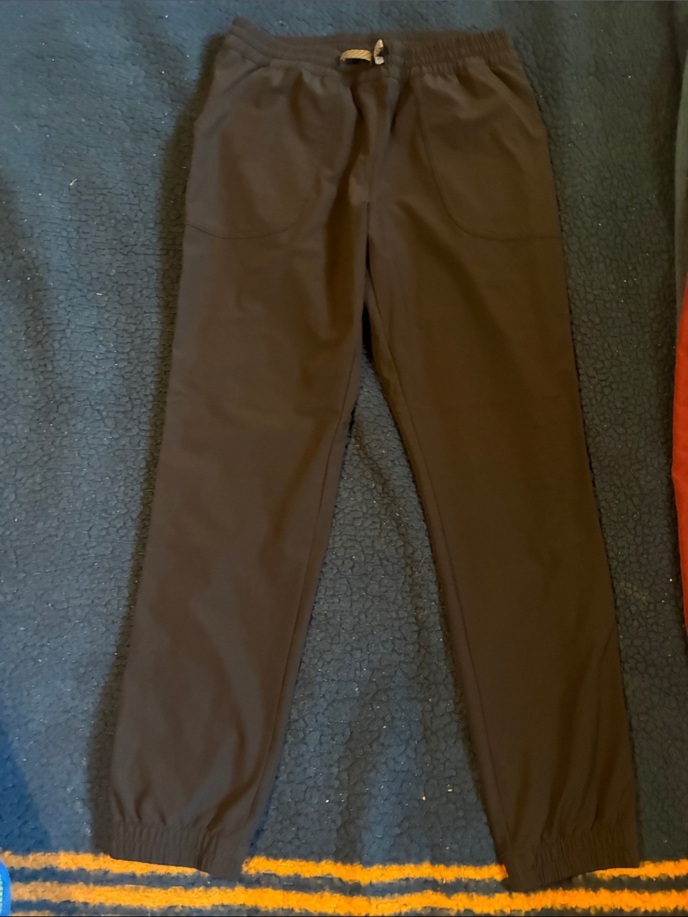Patagonia Black Kids Joggers with Elastic Waist